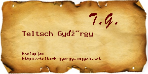 Teltsch György névjegykártya
